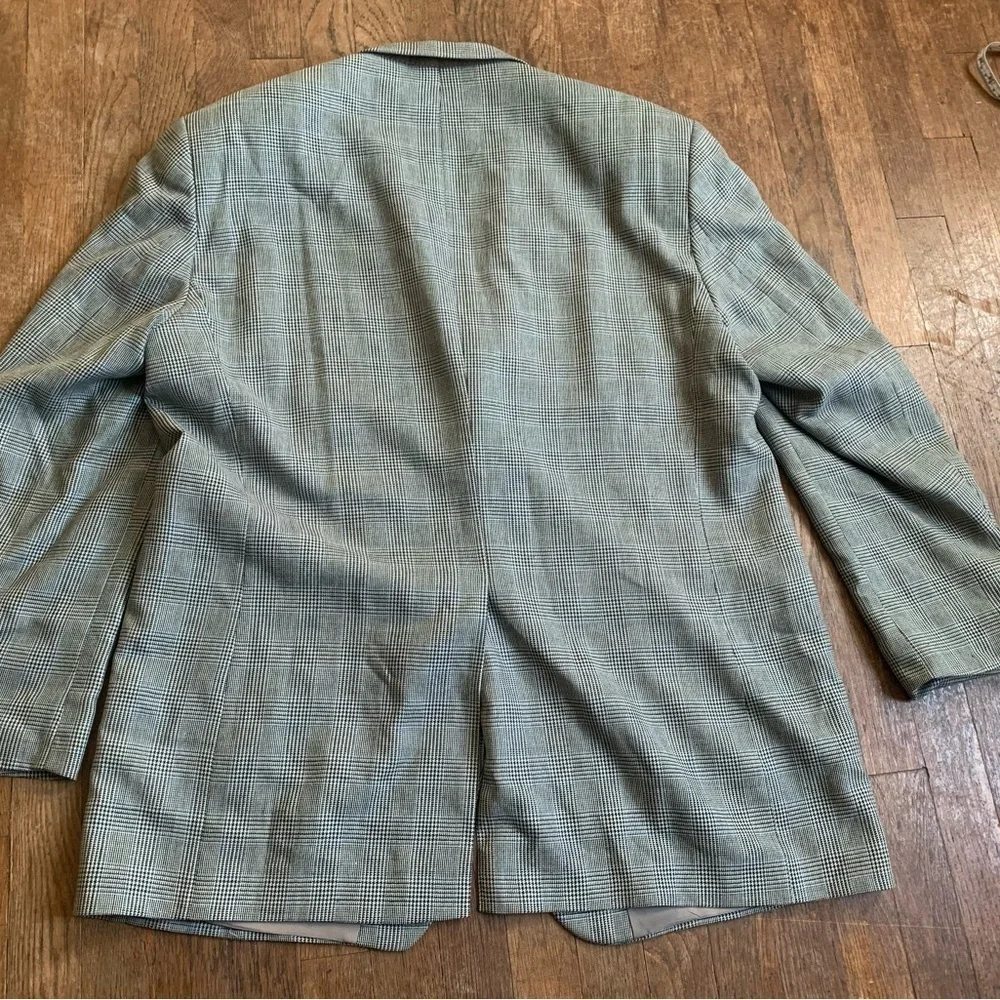 Lauren Ralph Lauren 46R Multicolor Houndstooth Suit Blazer Sports Coat.